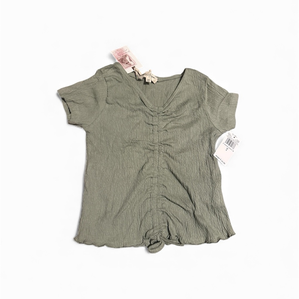 Jessica Simpson Olive Green Kids Shirt, NWT, size 7-8